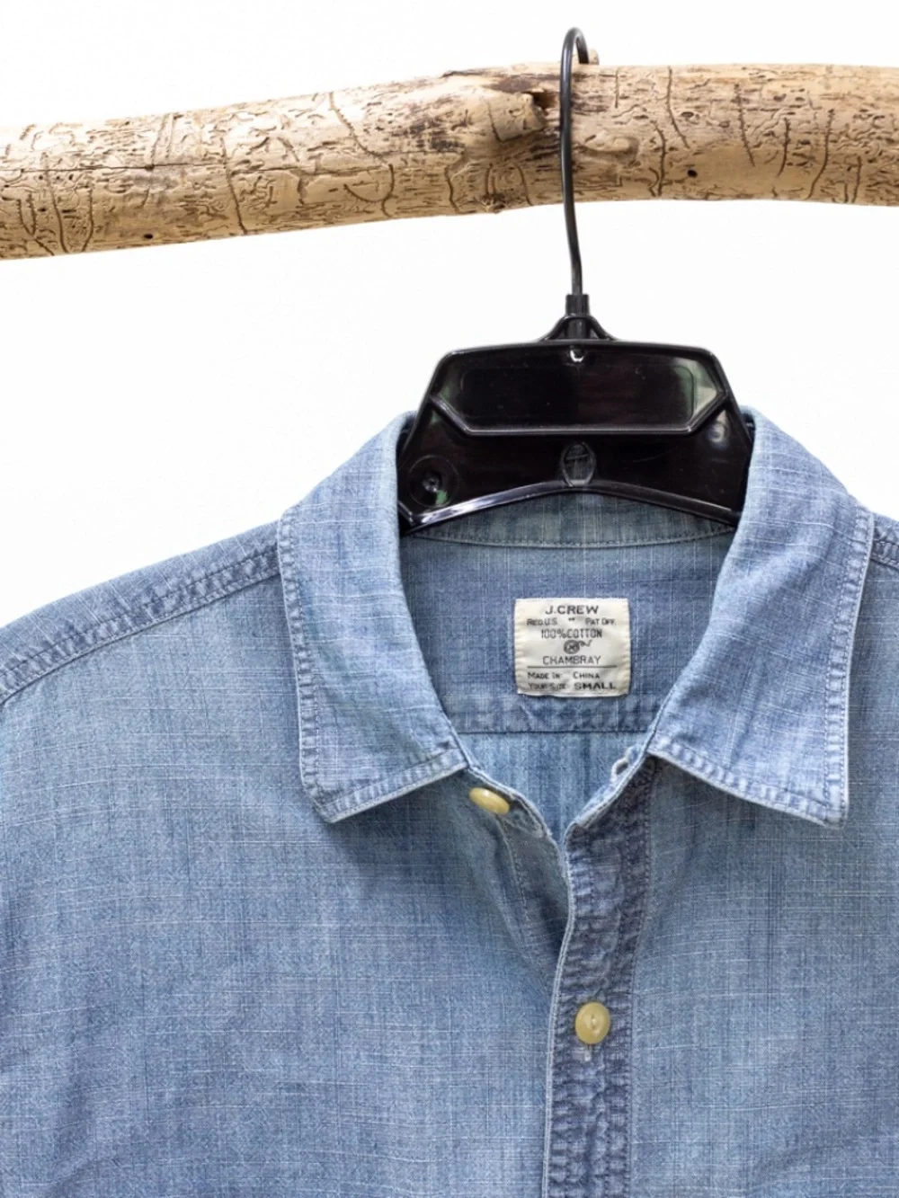 J Crew Short Sleeve Chambray Shirt Small